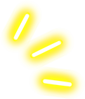 Yellow neon expression mark surprise